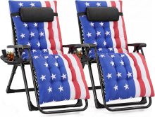Zero Gravity Chair, Folding Patio Recliner with Cup Holder Trays - view 1 of 6 | NEWBULIG