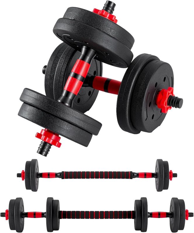 Adjustable Dumbbell Set, 5-in-1 Weight Set, 20/40/60LBS - view 1 of 6 | NEWBULIG