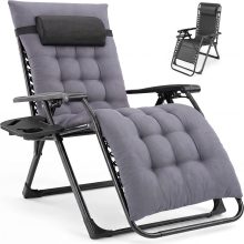 Zero Gravity Chair, Folding Patio Recliner with Cup Holder Trays - view 1 of 6 | NEWBULIG