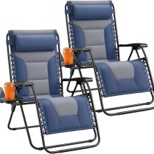 Zero Gravity Chairs Set of 2, Folding Lounge Recliner Chair - view 1 of 6 | NEWBULIG