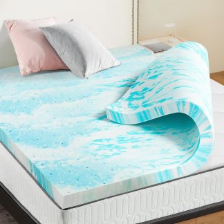 NEWBULIG 3 Inch Twin Cooling Gel Memory Foam Mattress Topper