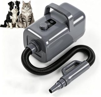 Pet Grooming Vacuum Kit for Cats and Dogs, 2.5L Dust Cup - Grey | NEWBULIG