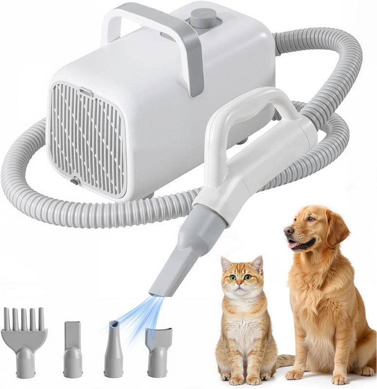 Pet Grooming Vacuum Kit for Cats and Dogs, 2.5L Dust Cup - view 1 of 6 | NEWBULIG