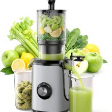 Cold Press Juicer Machine for Vegetables & Fruits, Silver - view 1 of 6 | NEWBULIG