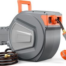 Garden Hose Reel, 1/2 x 130 ft Retractable Heavy Duty Water Hose - view 1 of 6 | NEWBULIG