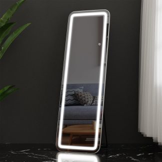 59.1×15.7 Inch Full Length Mirror, Full Body Mirror, Gold - White | NEWBULIG