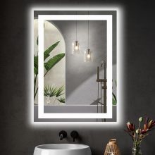 24 Inch LED Bathroom Mirror Round Vanity Mirror with Lights - view 1 of 6 | NEWBULIG