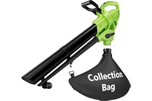 NEWBULIG 3-in-1 Electric Leaf Blower Vacuum Mulcher, 500 CFM Airflow