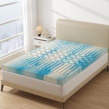 2 Inch Full 5-Zone Cooling Gel Memory Foam Mattress Topper - view 1 of 6 | NEWBULIG