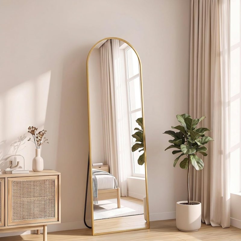 Full Length Floor Mirror, Body Standing Wall Mirror - view 1 of 6 | NEWBULIG