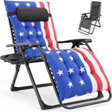 Zero Gravity Chair, Folding Patio Recliner with Cup Holder Trays - view 1 of 6 | NEWBULIG