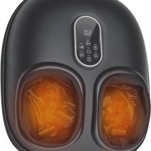 Foot Massager Machine with Heat, Air Compression and Deep Kneading, 6 Modes Shiatsu Foot Massager for Muscle Relief, Gifts for Women, Men and Parents - view 1 of 6 | NEWBULIG