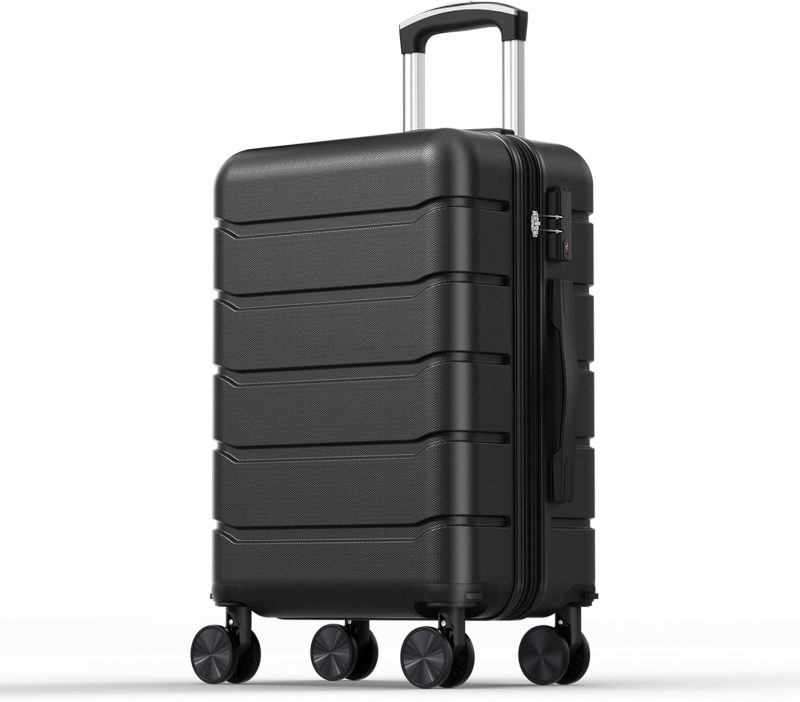 20 Inch Carry on Luggage, Hard Shell Suitcase, Pink - view 1 of 6 | NEWBULIG