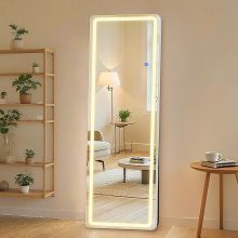 64×21 Inch Full Length Mirror, Full Body Standing Mirror, Black - view 1 of 6 | NEWBULIG