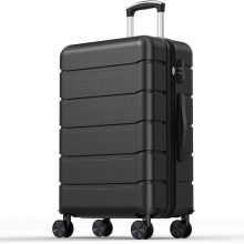 20 Inch Carry on Luggage, Hard Shell Suitcase, Pink - view 1 of 6 | NEWBULIG
