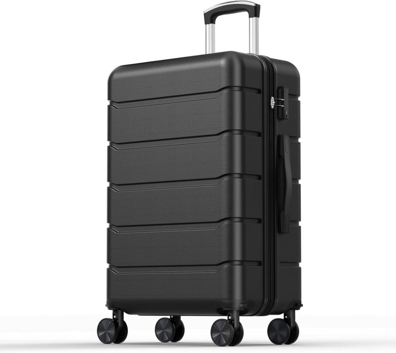 20 Inch Carry on Luggage, Hard Shell Suitcase, Pink - view 1 of 6 | NEWBULIG