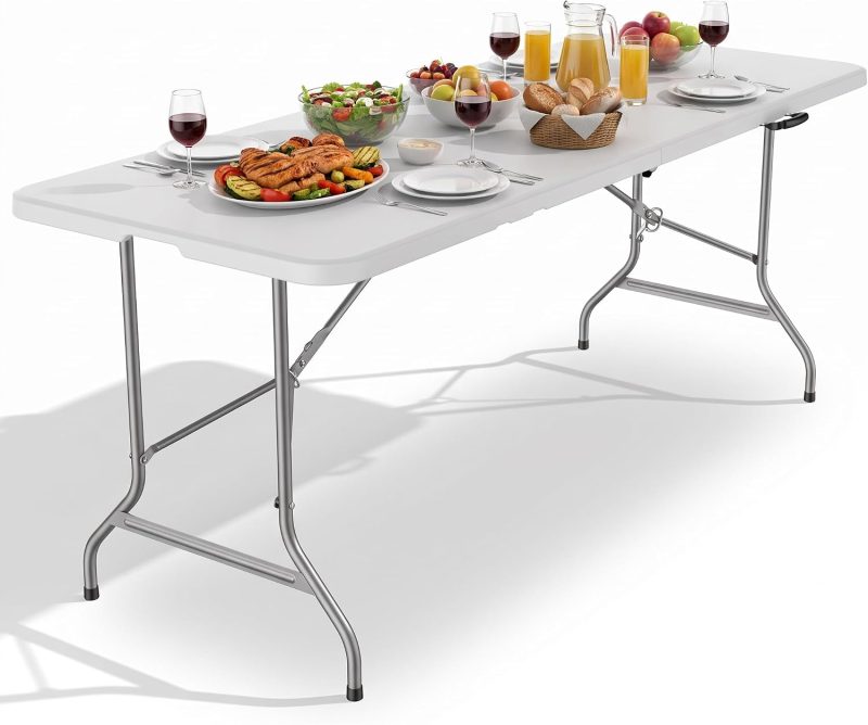 4 FT Foldable Table, Easy to Fold and Store - view 1 of 6 | NEWBULIG