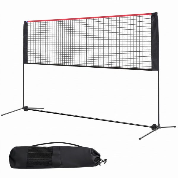 NEWBULIG Portable Badminton Net Set, 10FT Wide, Adjustable Height Multi Sport Net for Pickleball, Tennis, Volleyball, Soccer Tennis, Indoor Outdoor with Carry Bag, Easy Setup for Backyard