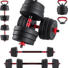 Adjustable Dumbbell Set, 5-in-1 Weight Set, 20/40/60LBS - view 1 of 6 | NEWBULIG