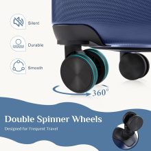 20 Inch Carry On Luggage, Suitcase with Spinner Wheels - view 4 of 6 | NEWBULIG
