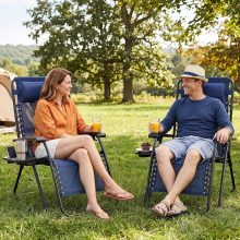 Zero Gravity Chairs Set of 2, Folding Lounge Recliner Chair - view 2 of 6 | NEWBULIG