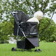 Foldable 3 Wheel Pet Stroller for Dogs and Cats - view 2 of 6 | NEWBULIG