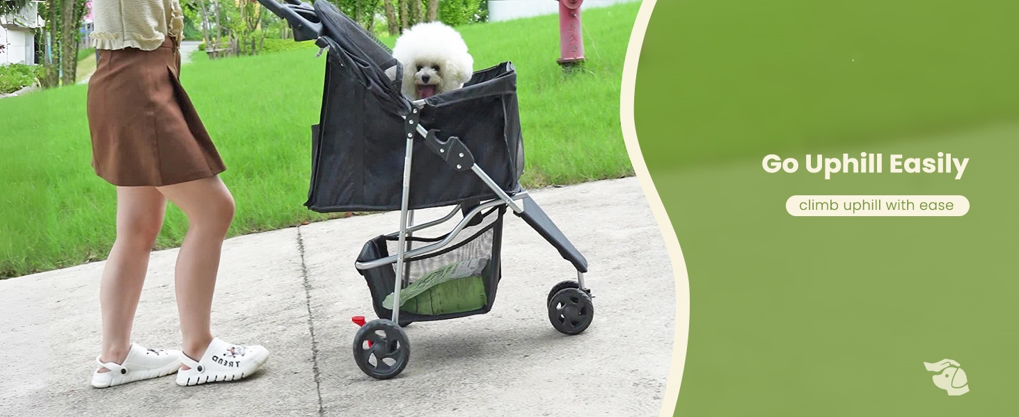 NEWBULIG Foldable 3 Wheel Pet Stroller for Dogs and Cats - NEWBULIG product detail