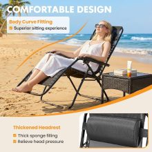 Zero Gravity Chairs Set of 2, Folding Lounge Recliner Chair - view 4 of 6 | NEWBULIG