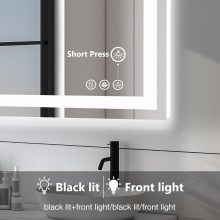 28×36 Inch LED Bathroom Mirror with Lights, Anti-Fog - view 4 of 6 | NEWBULIG