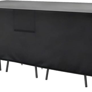 Patio Furniture Cover Waterproof 108L x 82W x 28H Inch, Black | NEWBULIG