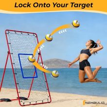 Volleyball Rebounder Net 7×4 ft, Bounce Back Training Equipment - view 2 of 6 | NEWBULIG