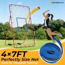 Volleyball Rebounder Net 7×4 ft, Bounce Back Training Equipment - view 4 of 6 | NEWBULIG