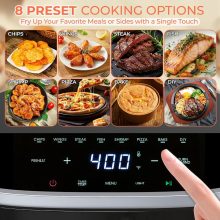 Air Fryer, 4QT Airfryer 8 Presets, Viewing Window, Nonstick Basket - view 2 of 6 | NEWBULIG