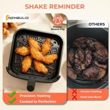 Air Fryer, 4QT Airfryer 8 Presets, Viewing Window, Nonstick Basket - view 6 of 6 | NEWBULIG
