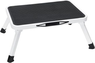 Foldable Step Stool, 330lbs Reinforced Sturdy Metal | NEWBULIG