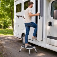 Foldable Step Stool, 330lbs Reinforced Sturdy Metal - view 6 of 6 | NEWBULIG