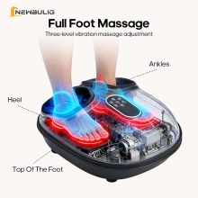 Foot Massager Machine with Heat, Air Compression and Deep Kneading, 6 Modes Shiatsu Foot Massager for Muscle Relief, Gifts for Women, Men and Parents - view 4 of 6 | NEWBULIG
