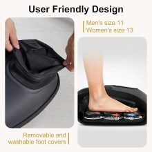 Foot Massager Machine with Heat, Air Compression and Deep Kneading, 6 Modes Shiatsu Foot Massager for Muscle Relief, Gifts for Women, Men and Parents - view 5 of 6 | NEWBULIG