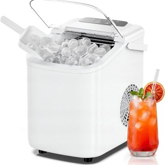 Ice Maker, Countertop Ice Machine with Portable Handle | NEWBULIG
