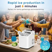 Ice Maker, Countertop Ice Machine with Portable Handle - view 3 of 6 | NEWBULIG