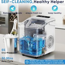 Ice Maker, Countertop Ice Machine with Portable Handle - view 5 of 6 | NEWBULIG