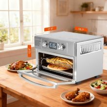 23QT Smart Touch Air Fryer Toaster Oven, Multi-Function Electrical Air Fryer Oven Combo, 7-IN-1 Steel Countertop Oven, 1800W Power, 120-Minute Timer, Convection, LCD Display - view 3 of 6 | NEWBULIG