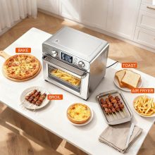23QT Smart Touch Air Fryer Toaster Oven, Multi-Function Electrical Air Fryer Oven Combo, 7-IN-1 Steel Countertop Oven, 1800W Power, 120-Minute Timer, Convection, LCD Display - view 6 of 6 | NEWBULIG