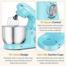 Stand Mixer 6.3QT, Kitchen Electric Mixers Alternative - view 4 of 6 | NEWBULIG