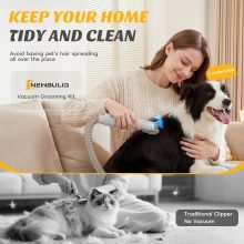 Pet Grooming Vacuum Kit for Cats and Dogs, 2.5L Dust Cup - view 5 of 6 | NEWBULIG