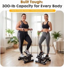 Mini Stepper for Exercise at Home, Stair Step Machine for Indoor Fitness, Portable Home Gym Stepper for Full Body Workout, 300lb Weight Capacity - view 3 of 6 | NEWBULIG