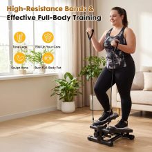Mini Stepper for Exercise at Home, Stair Step Machine for Indoor Fitness, Portable Home Gym Stepper for Full Body Workout, 300lb Weight Capacity - view 4 of 6 | NEWBULIG