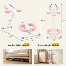 Ab Machine, Abs Workout Equipment for Home Gym, Adjustable Ab Trainer Machine for Stomach Workout, Foldable Abdominal Trainer - view 2 of 6 | NEWBULIG
