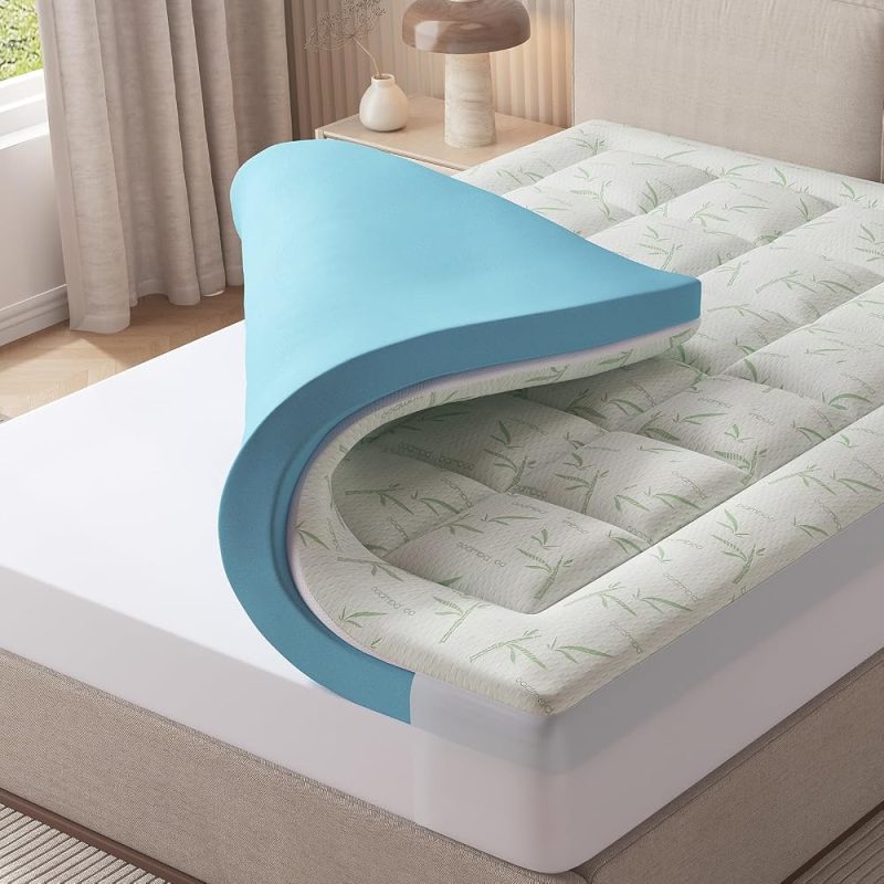 3 Inch King Dual Layer Memory Foam Mattress Topper - view 1 of 6 | NEWBULIG