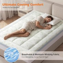 3 Inch King Dual Layer Memory Foam Mattress Topper - view 3 of 6 | NEWBULIG
